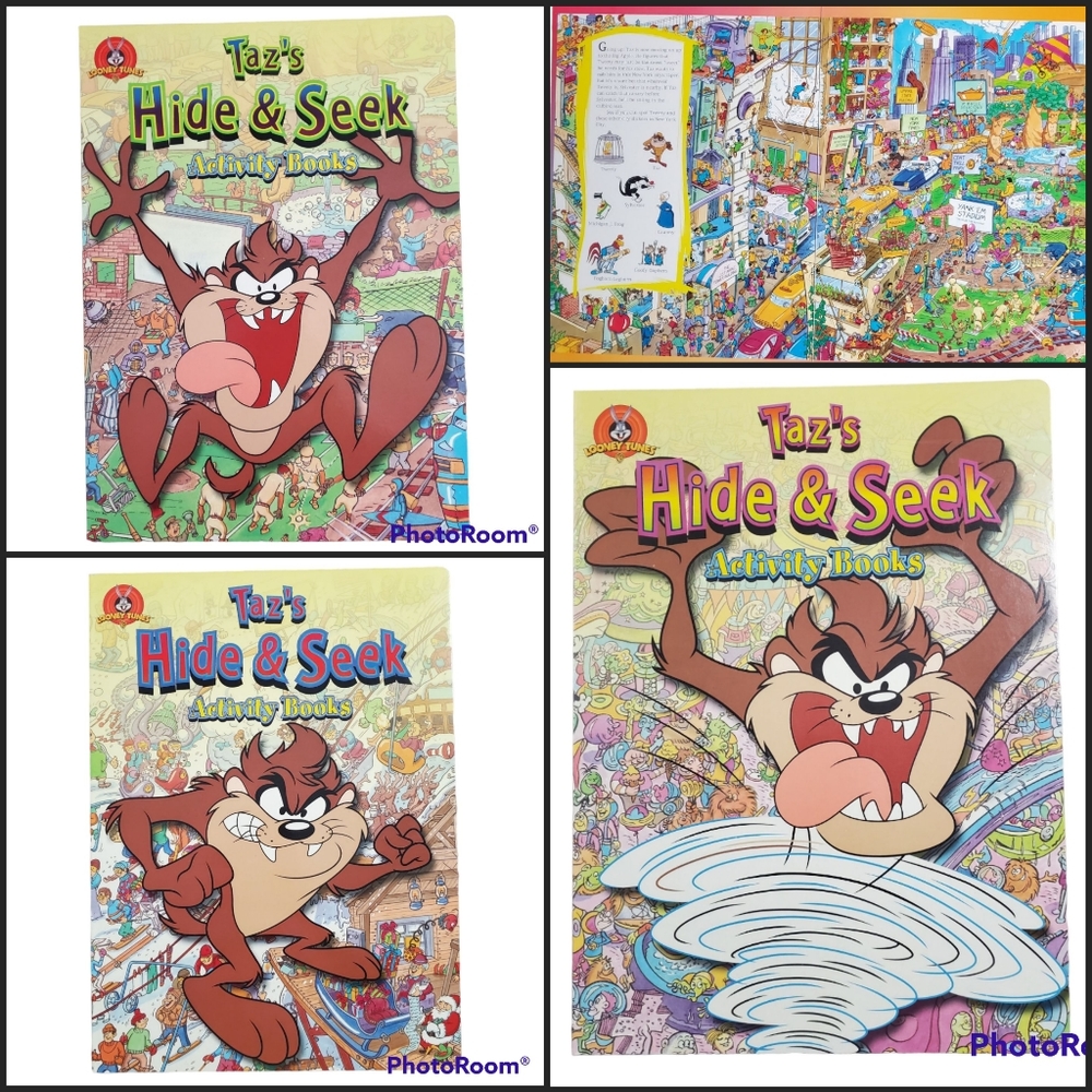 Vintage 2000s Looney Tunes : Taz's Hide and Seek ( Hardcover) 3 book box set